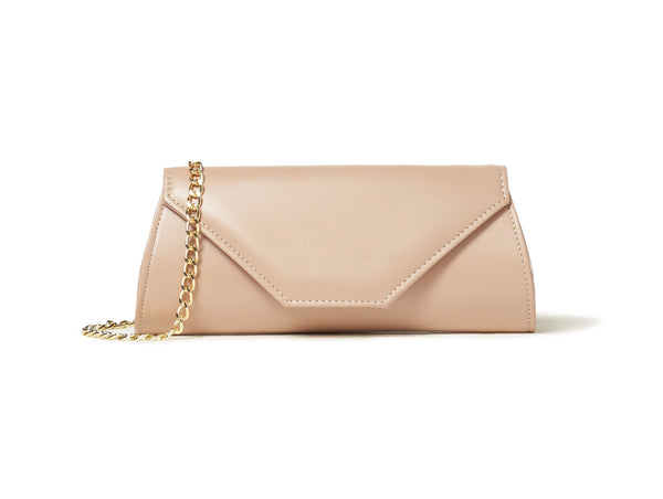 Melluso Donna Pochette a Busta in Pelle Nude Rosa bj034z-247597